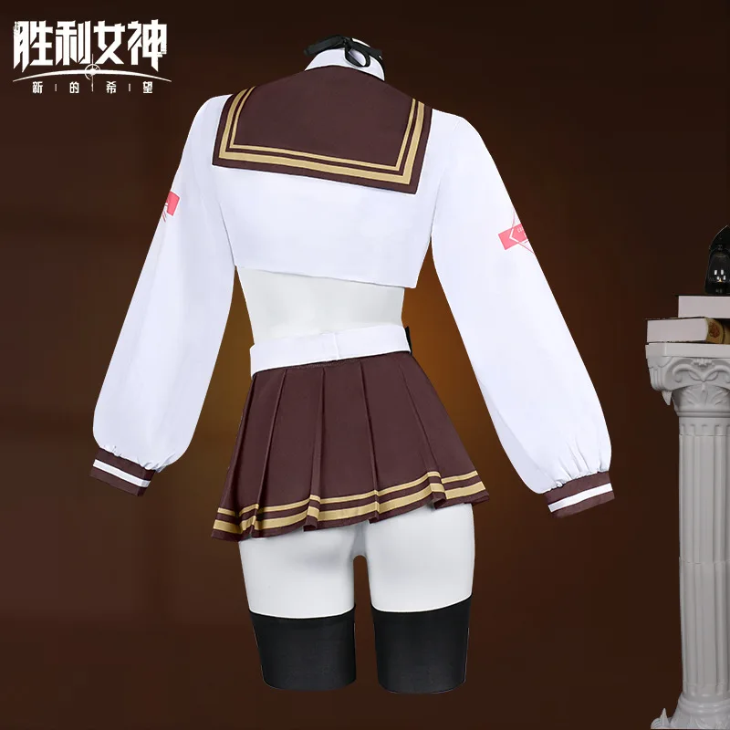 NIKKE Göttin des Sieges Bready Cosplay Kostüm Damen Leckere Bready Maid Uniform Halloween Karneval Anzug Komplettset