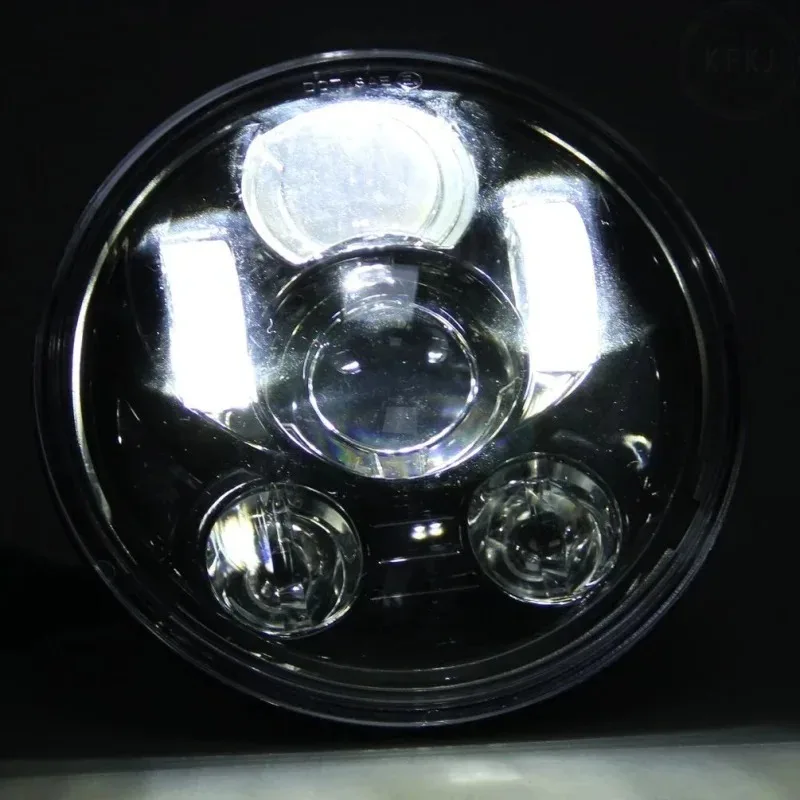 

Для Harley Sportster XL 883 1200 Dyna, новинка, 1 шт., черные светодиодные фары 5,75, 5-3/4 дюйма, высокие и низкие