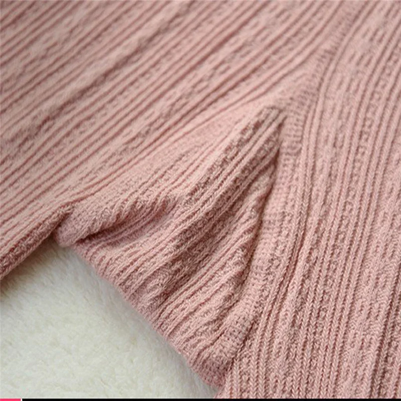 Autumn Winter Pantyhose Cotton Knitted Stockings Candy Color Women Warm Twist Striped Women Tights 2 Designs Footless Tights