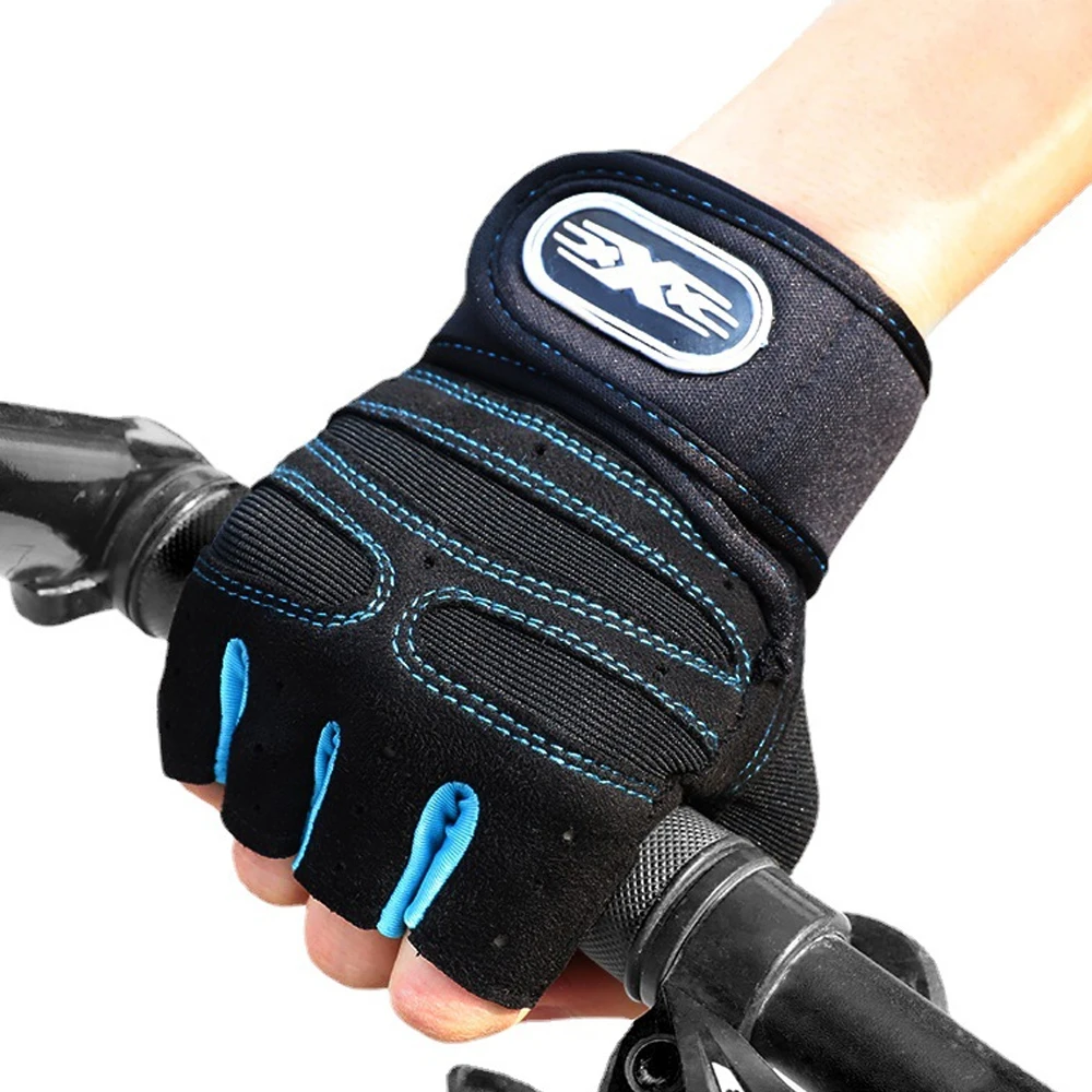 1 Pair Sports Gloves Weight Exercises Half Finger Lifting Gloves Body Building Training Sport Gym Fitness Gloves for Men & Women