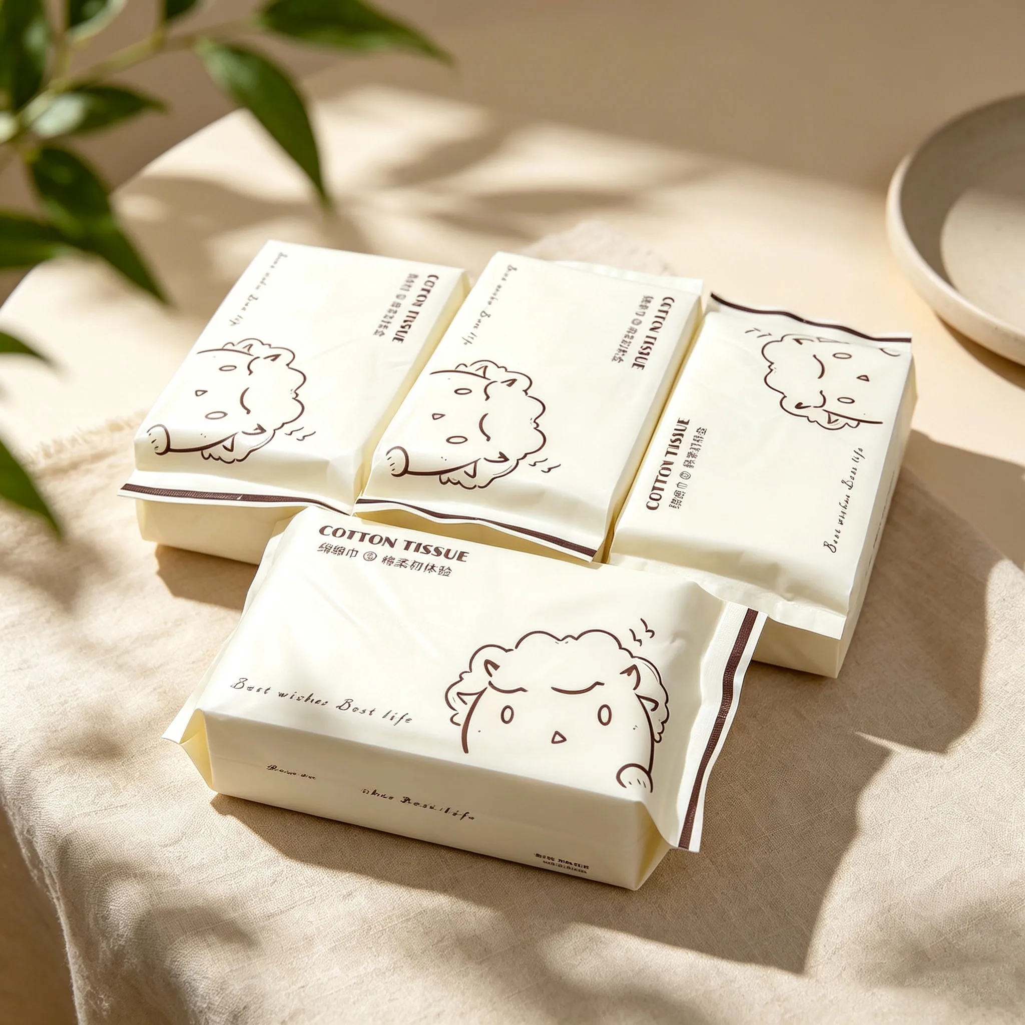 Disposable Face Towel Soft Dry Wet Wipes Facial Tissue Paper Individual Pocket Travel Beauty Square Makeup Remover Wipes