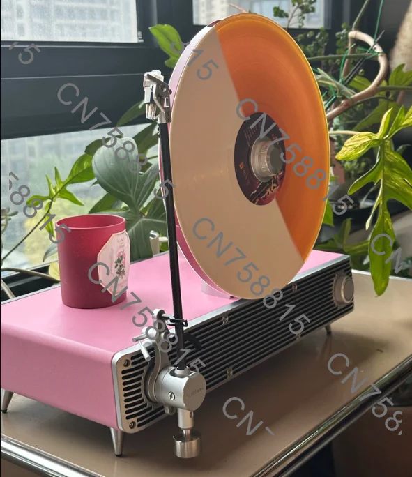Wooden Record Player, For Cool G eek VS-01 Integrated Retro Record Player，Bluetooth Stereo Speaker