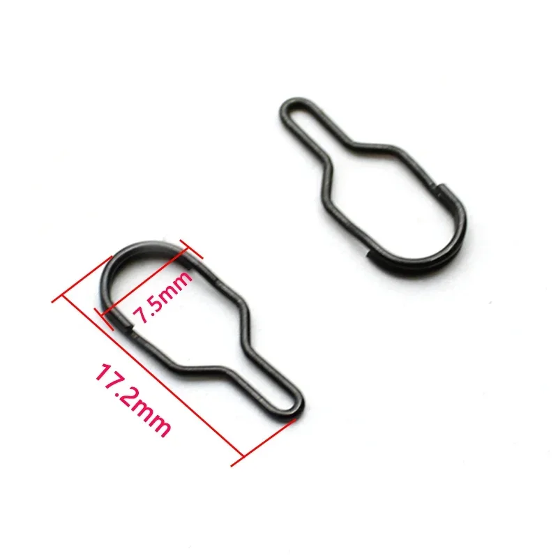 50pcs Carp Fishing Accessories PVA Bag Link Clip Quick Change Feeder Swivels ForCarp Hair Rig Tool Carp Coarse  Method Feeder