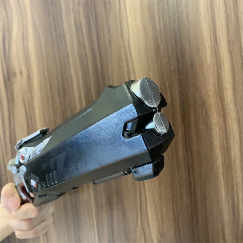 Game OW Black Death Revolvers Weapon Gun 1:1 Cosplay Safety PU Gift Outdoor Toy Rubber Soldier 76 D. va Tracer No Shooting
