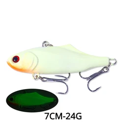 7CM-24G VIB Lures Luminous Minnow Fishing Hard Bait VIB Japanese Night PESCA Sinking Vibration Crankbaits Winter Pike Victims