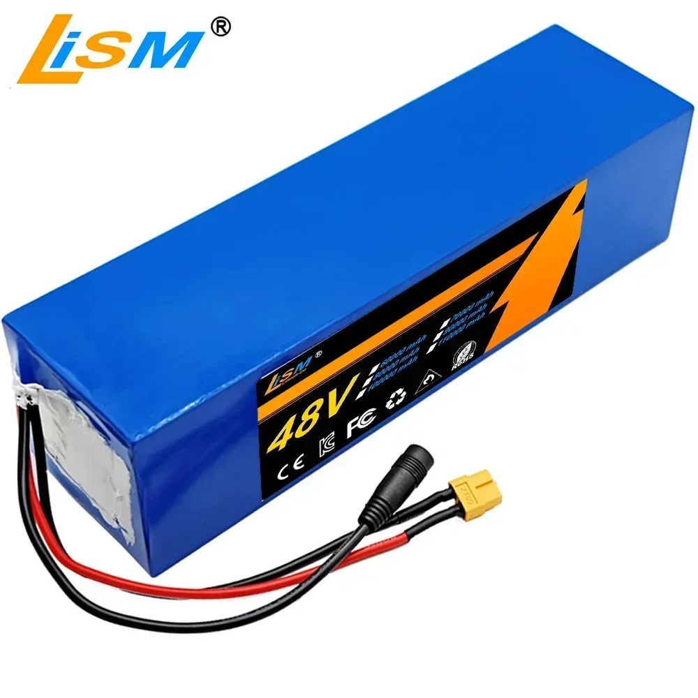 48v 20ah 21700 lithium battery pack 13S3P 800-1000W High power Ebike battery 54.6V Electric bicycle BMS and 2A Charger