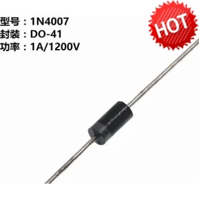 10pcs100% orginal new 1N4007 10A10 1N5408 1N5819 5822 rectifier diode IN straight plug 1000 tapes