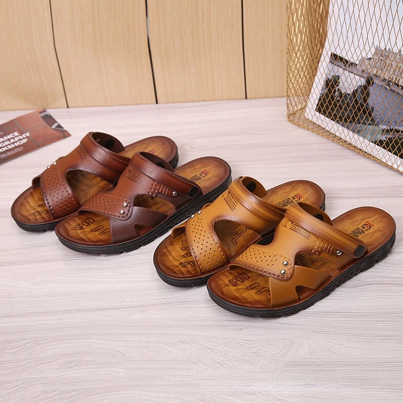 High Open Non-slip Men Toe Slippers Summer Footwear Male