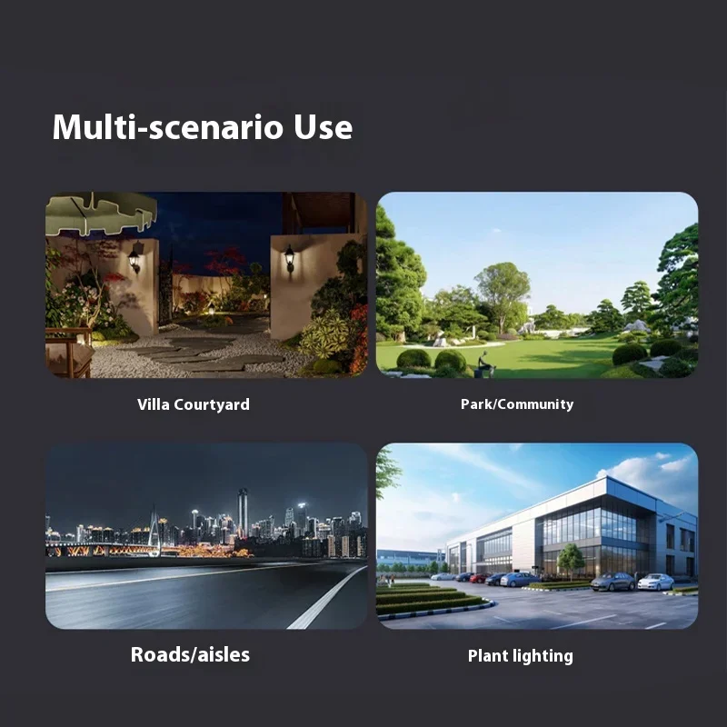 Outdoor Waterproof Solar Light - Human Body Sensing Street Light - Integrated Remote Control Courtyard Wall Light