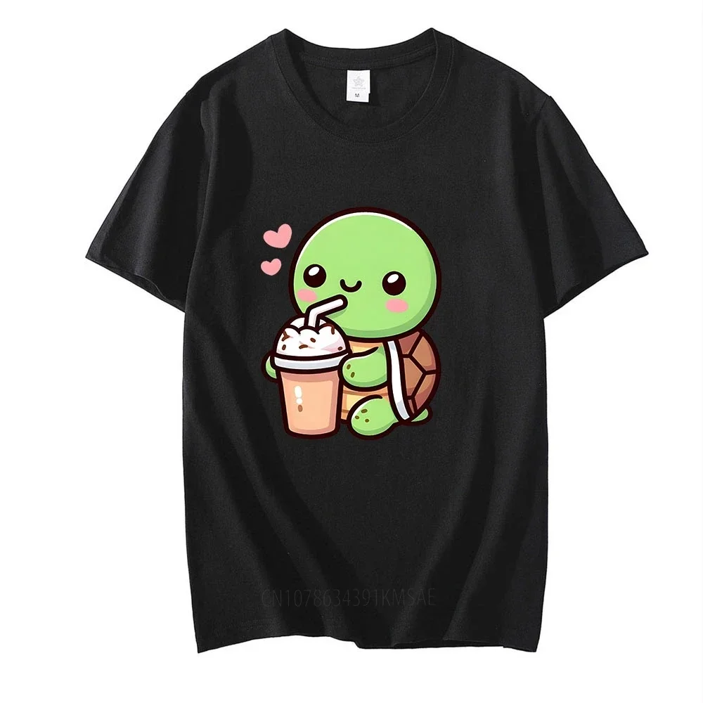 Strawberry MilkShake T Shirts for Spring Summer Unisex Tee-shirt Cartoon Print Cotton O-neck Tshirt Ropa De Mujer Cute Tees