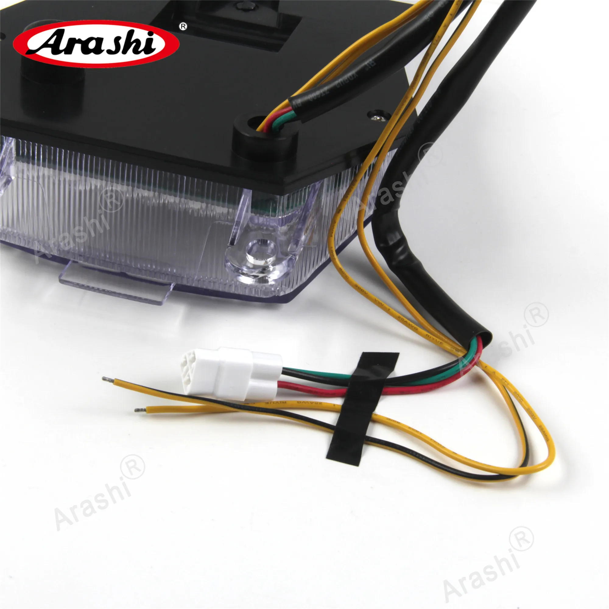 Arashi-Luz LED trasera de freno para YAMAHA, intermitente, e-mark, YZFR6, YZF-R6, YZF, R6, R, 6, 2008, 2009, 2010