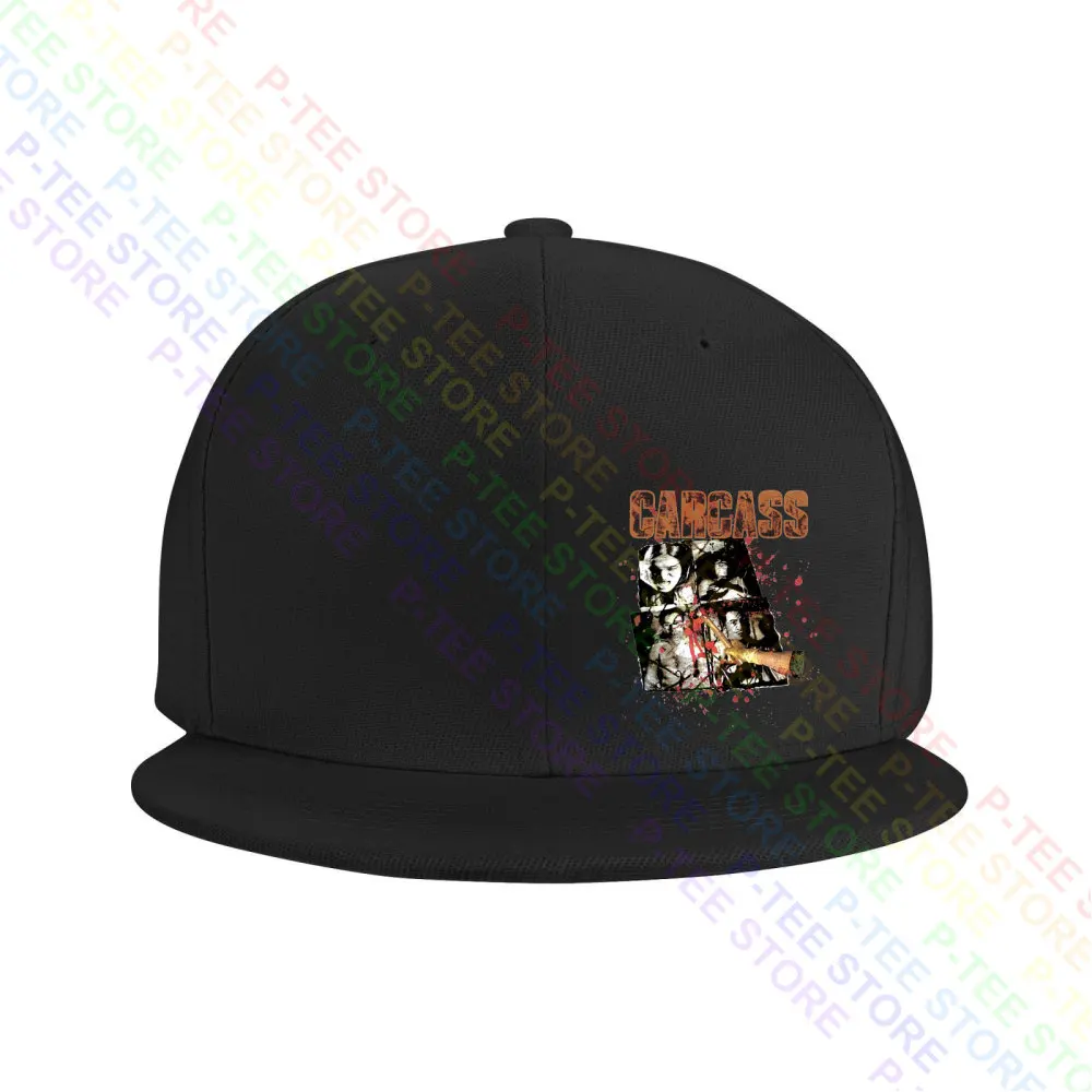 

Carcass Necrotism Double Sided Death Metal Baseball Cap Snapback Caps Knitted Bucket Hat