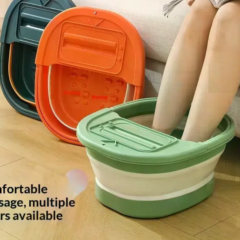 New Collapsible TEP Material Foot Soak Bucket Foldable Footbath Massage Tub Portable Spa Pedicure Bathtub For Family Daily Use