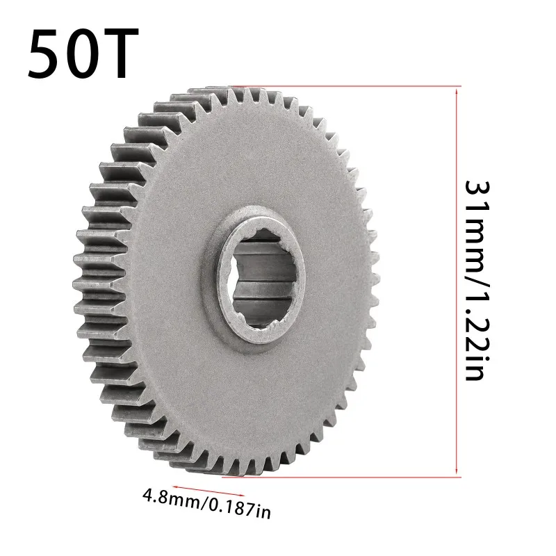 AINY-For MJX 1/16& 1/14 Series RC Car Replacement Parts- Powder Metallurgy Gears(Reduction/Front Bevel) Red Color