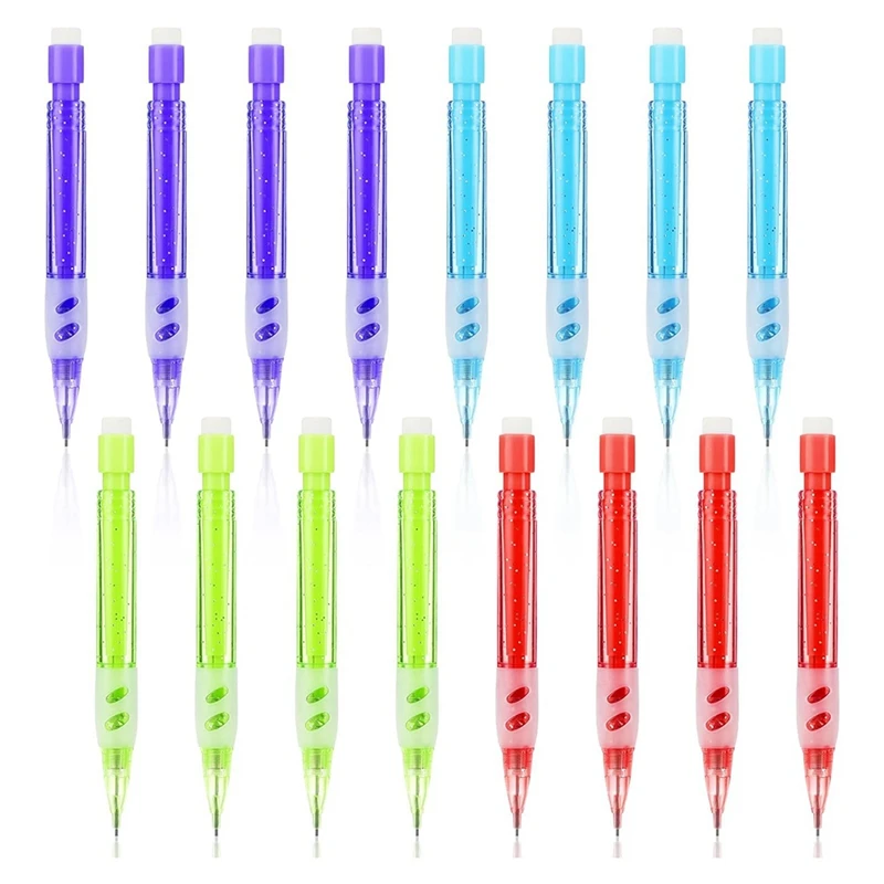 16PCS Mini Mechanical Pencils For Kids,16Pcs Automatic Pencils Mini Pencil Stationery Supplies For Writing Drawing