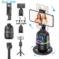 COOL DIER P03 New 360 Rotation Follow-up Gimbal Stabilizer Monopod Desktop Tracking Gimbal for Phone Tiktok Live Photography