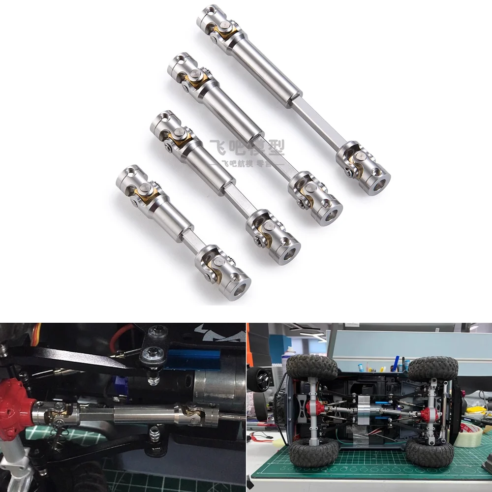 

Stainless Steel Transmission Shaft CVD Universal Joint for 1/14 Tamiya RC Truck SCANIA VOLVO Mercedes-Benz ACTROS MAN Car Parts
