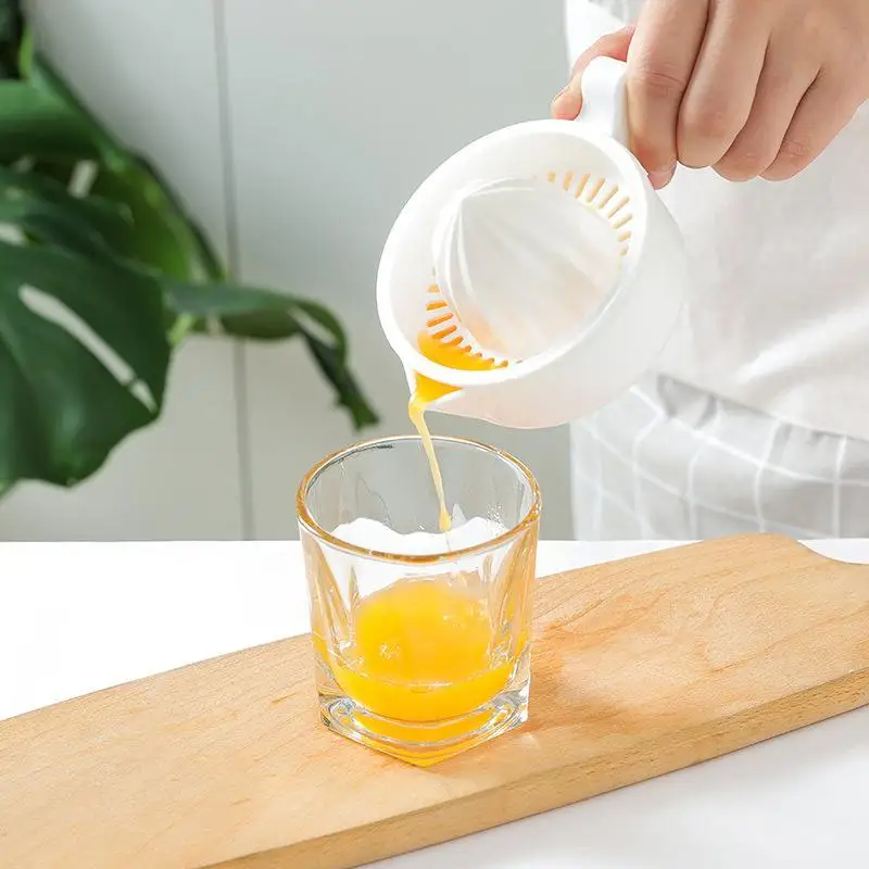 Manual Hand Citrus Juicer Double Layer Design Easy Disassembly Perfect For Home Juicing Oranges Lemons Daily Use