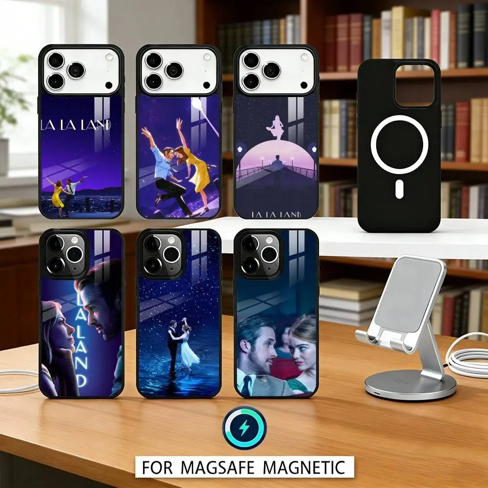 

F-Film La La Land Phone Case Magnetic For iPhone17 16 15 14 13 12 Pro Max For Magsafe Wireless Charging Cover