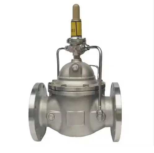 Stainless Steel 500X Holding Pressure Relief Valve Flange Water Discharge Hydraulic Pipeline protection Pressure Control Valve