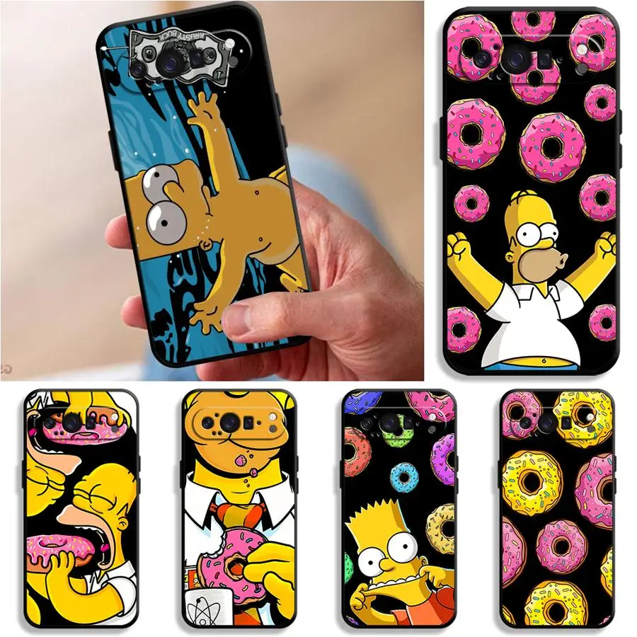Funda Disney Simpsons para Google Pixel 10A 7a 6 7 8 Pro 10 9 Pro XL 8a 6a 9a