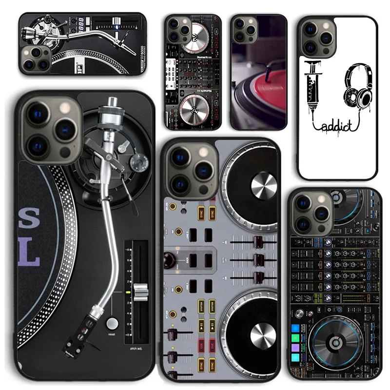 DJ Professional DJ Controller Vinyl Phone Case for iPhone 16 15 14 12 13 mini PLUS XS XR 11 PRO MAX Back Cover Fundas