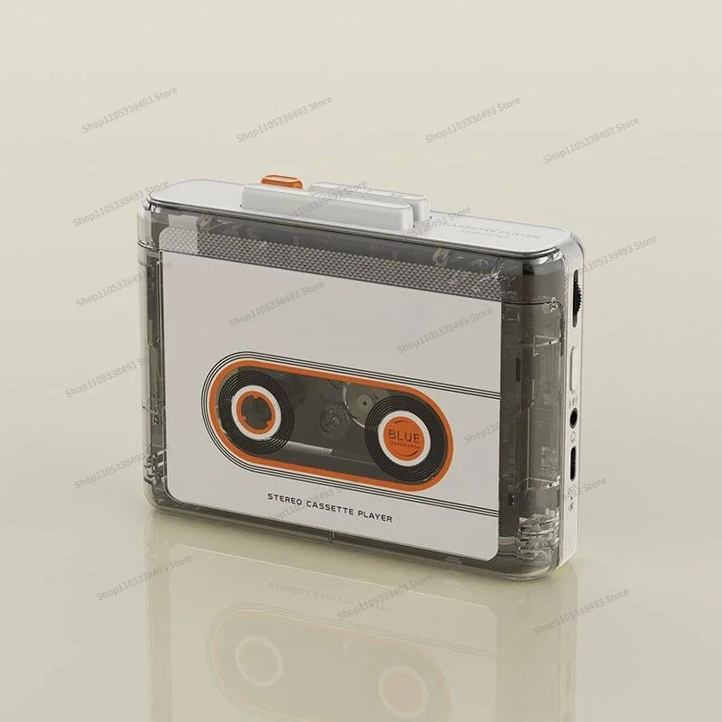 For New Stereo Tape Player Walkman Cassette Single Play Old Retro Bluetooth Rechargeable