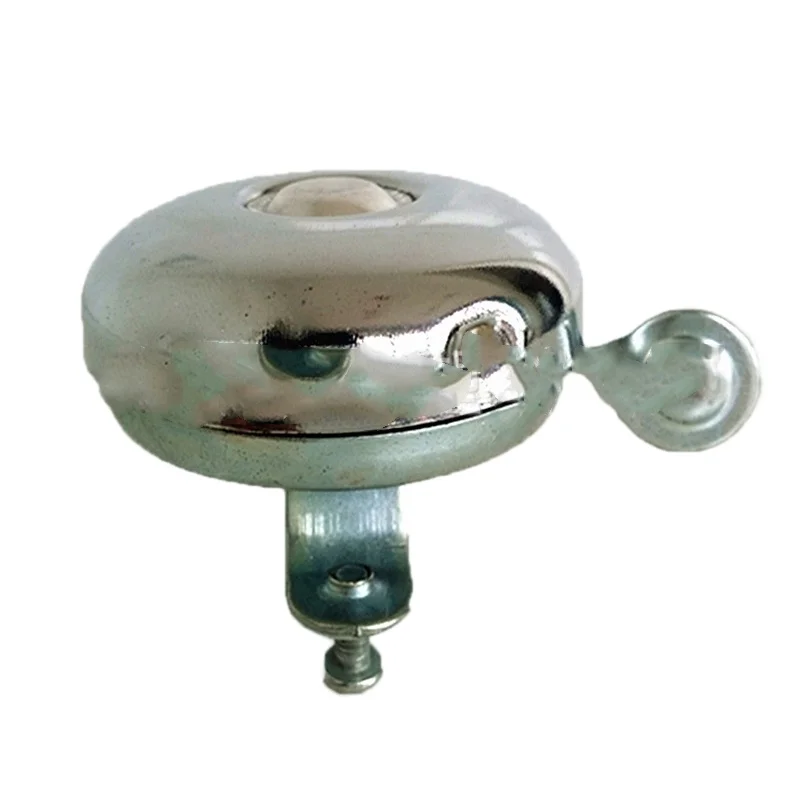 

5Pcs Retro Super Loud Bicycle Bell Electroplated Shell Bright Rust Resistant Bike Bell Silver Left Hand