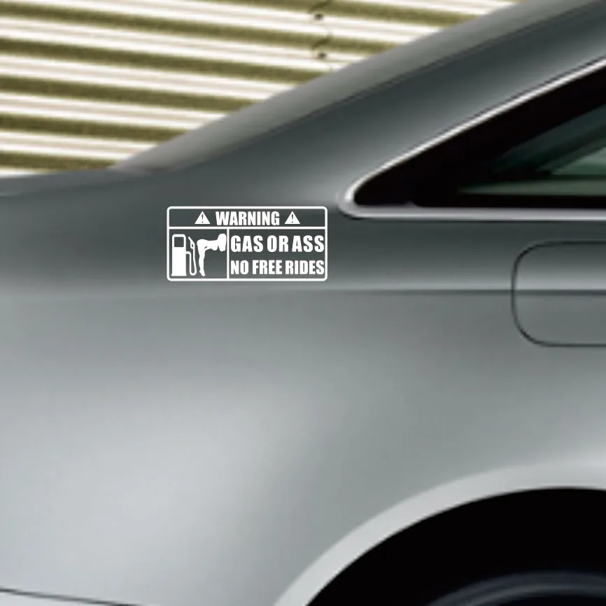

15x7cm Reflective Vinyl Decals for Car Bumpers and Windows: Bold Statement Design