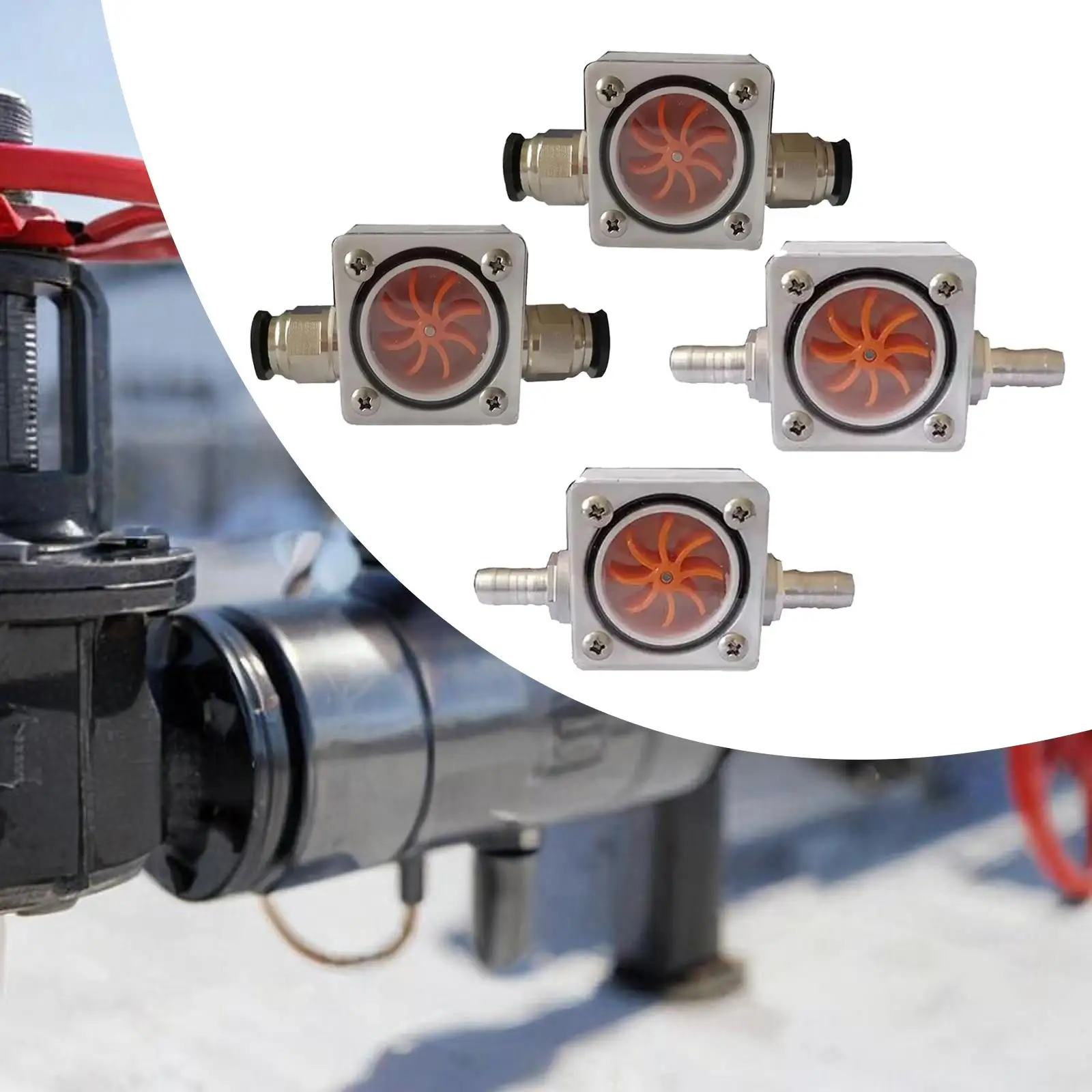 Water Flow Indicator Efficiency Water Flow Meter Gauge for PC Replacements
