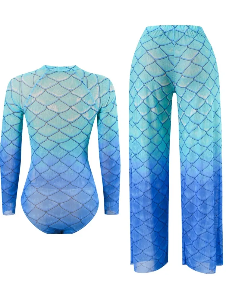 2-teiliges Set Bademode und Panst Sexy Badeanzug Damen Sommer Badeanzug Bikini Set Strand Cover Up Badeanzug Купа