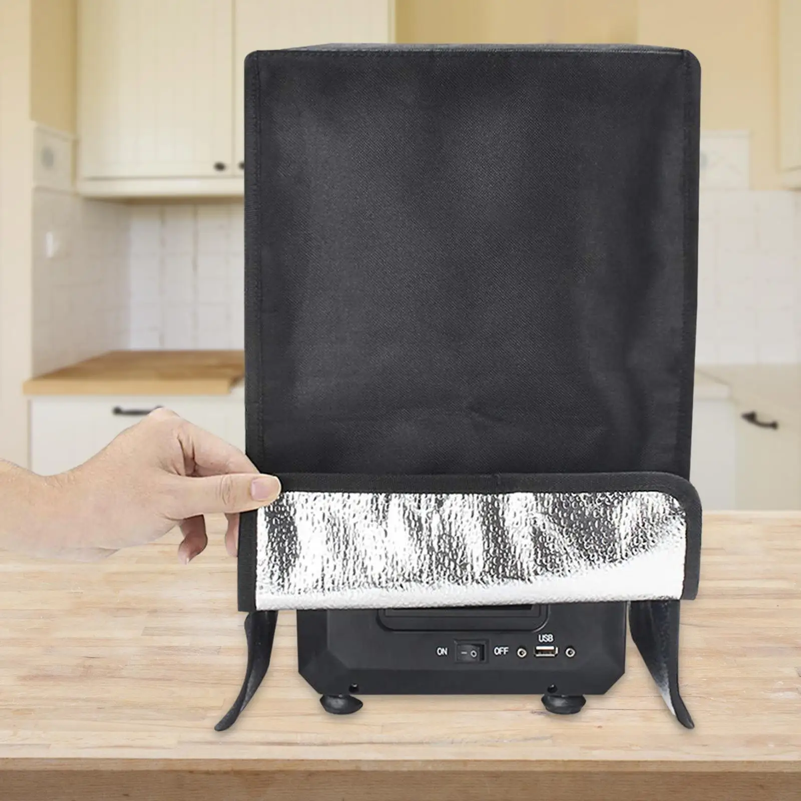 

3D Printer Blackout Cover Rainproof Dustproof Sturdy Large Copier Dust Cover Collapsible Universal for Copier Printer Supplies