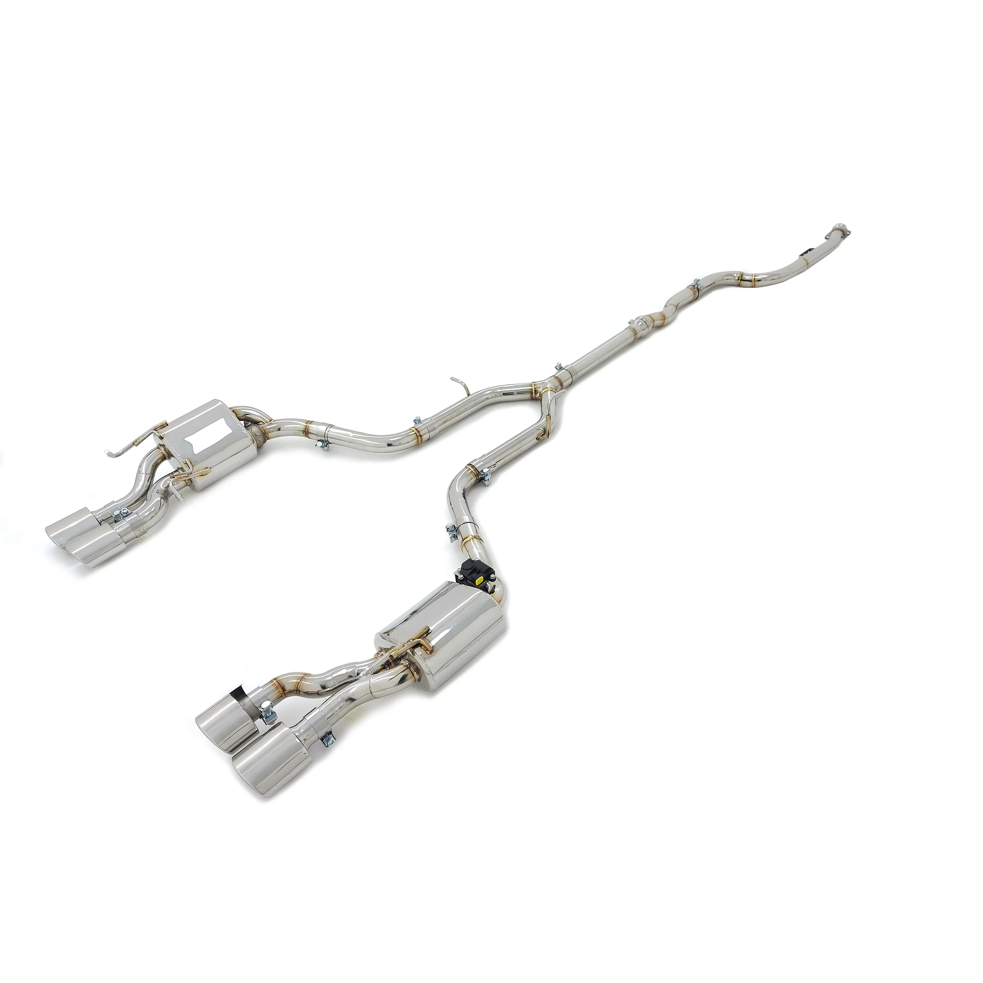 

System For Mercedes-Benz C180 C200 C250 W204 1.8T 2008-2014 Catback Pipe Muffler Valve Tip