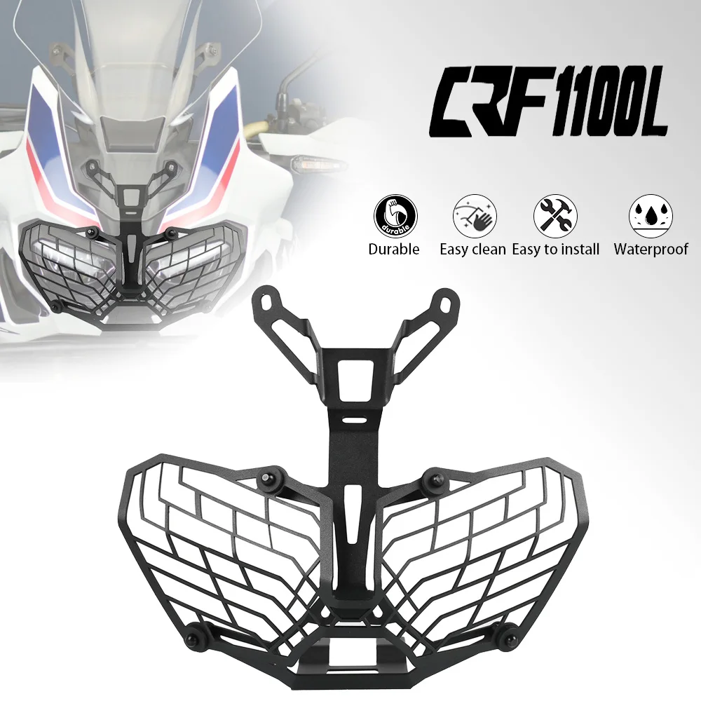 For Honda CRF 1000 L Adventure Sports 2017-2024 Motorcycle Headlight Grille Guard Protector Cover CRF1000L Africa Twin 2015-2024