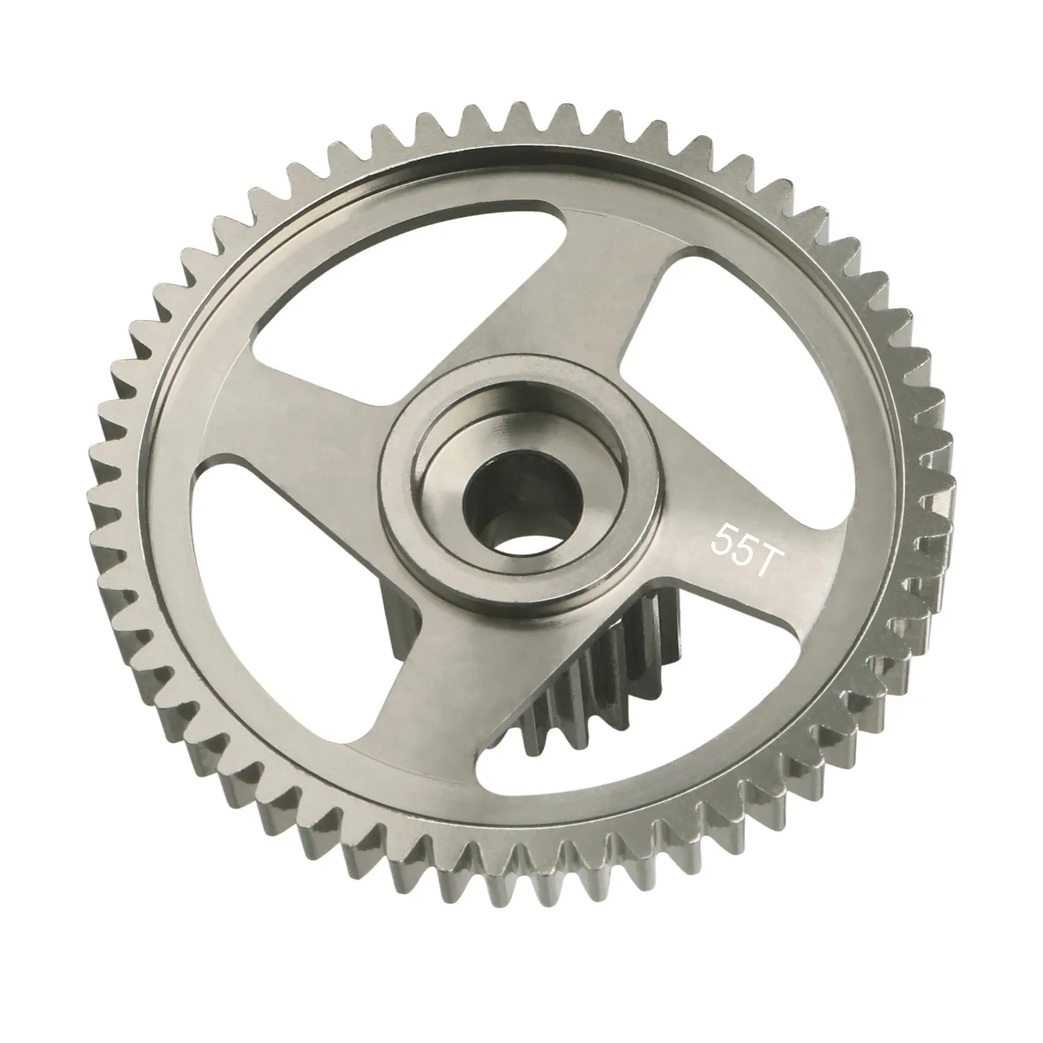 LCX Racing Aluminum Transmission Spur Gear 55T for Tamiya DT-04 Hornet EVO Grasshopper Upgrades Parts Accessories