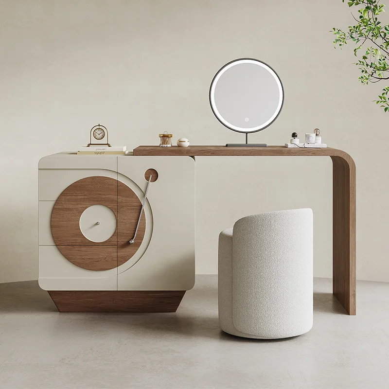 

Dresser, small chest, integrated antique storage cabinet, bedroom solid wood bedside cabinet, modern simple makeup table