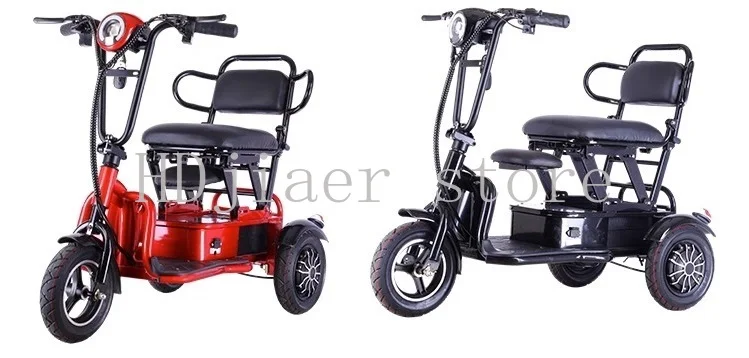 

Max Load 200kg Scooter 3 Wheel Electric Dual Motor Disability Powered Mobility Tricycle Electric Scooter with Seat