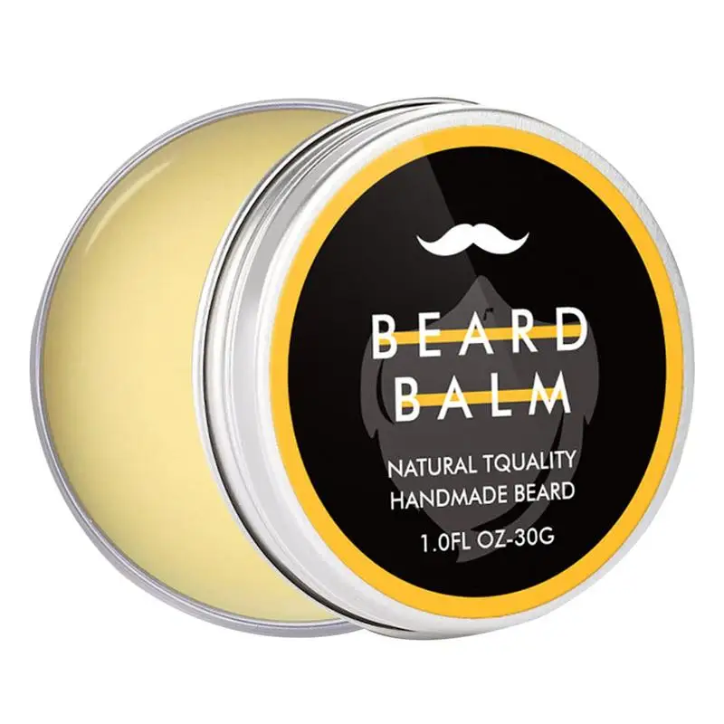 Acondicionador de barba para el cabello, crema reparadora con forma de bigote, cera orgánica para el crecimiento de la barba, aceite esencial