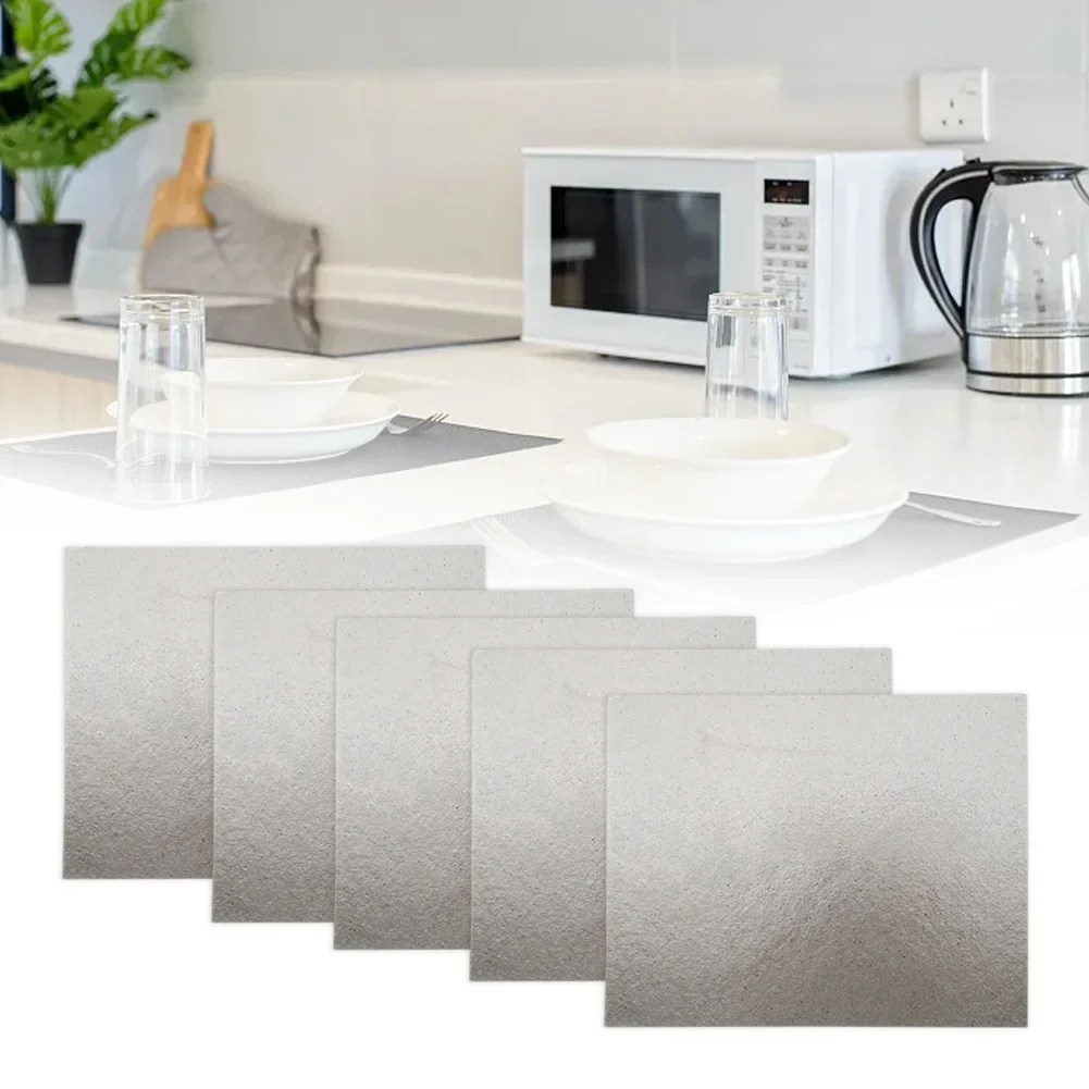 5 Stück 150 x 120 mm Mikrowellen-Abdeckplatten, Glimmerplatte, Wellenleiterplatte, hohe Temperaturbeständigkeit, Glimmerplatte
