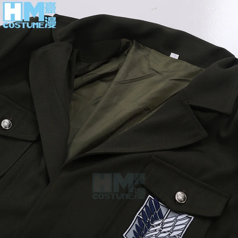 Attack On Titan cosplay Haoman's Attack on Titan cossuit Final Season Survey Corps Graphic Suit Jacket Levi Cosplay