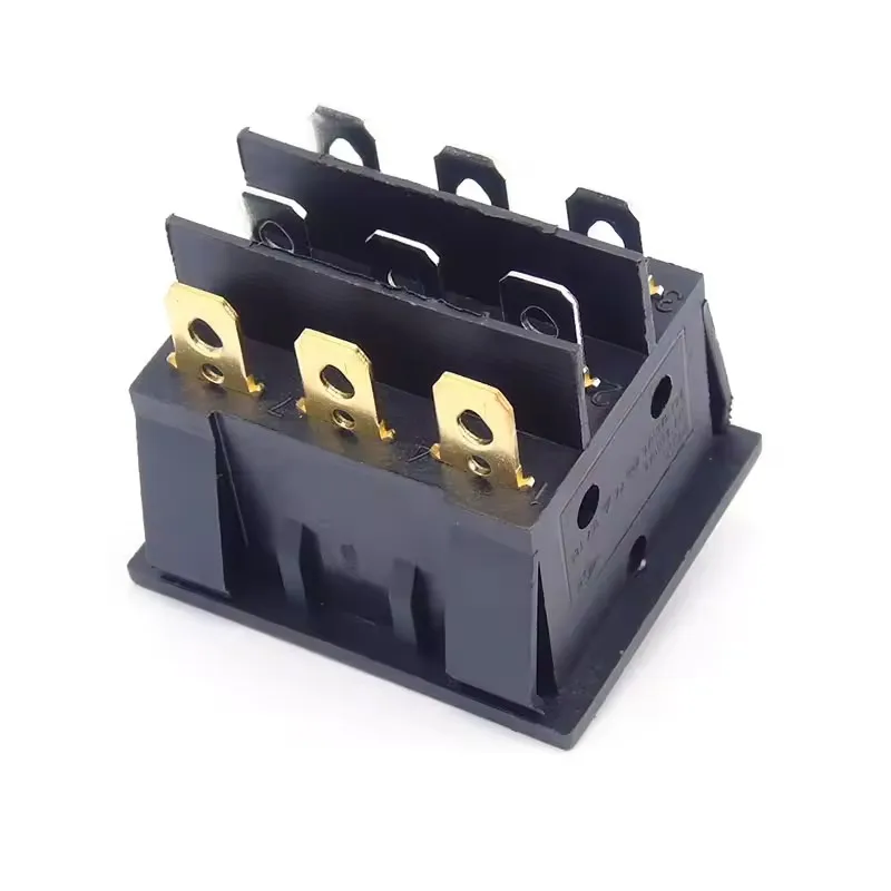 KCD3 KCD9 34*40 Big Rocker Switches With Red Light Three-Way Switch 9 Pin 2 Position single-throw 16A 250VAC 20A 125VAC ON-OFF