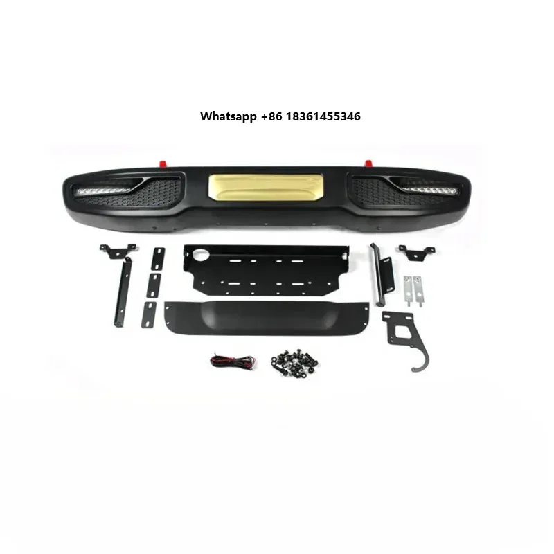

For wrangler JL car bumper Steel black JL front bumper with LED lights
