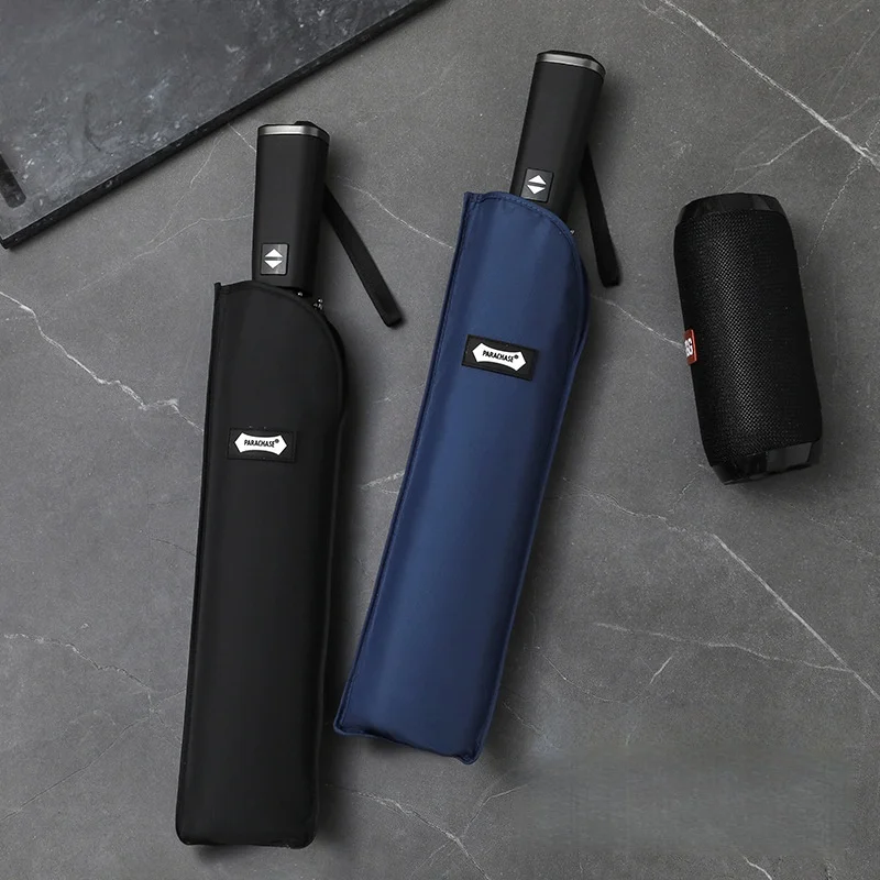 

Windproof Large Umbrella Men 135cm Large Golf Automatic Umbrella Strong 8 Ribs 210T Rain Folding Umbrella Business Style