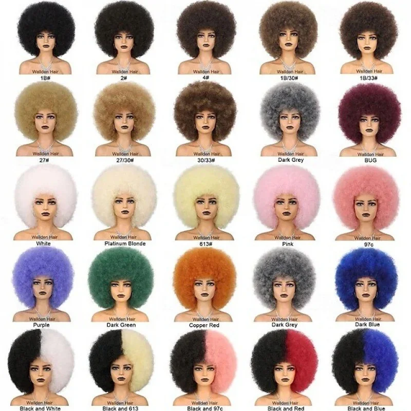 

Charm Women Unisex Black Big Afro Ladies Synthesis Wig