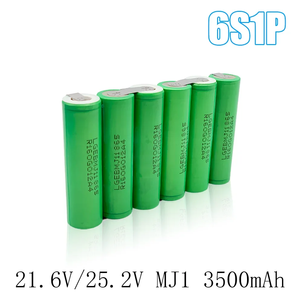 2S 8,4 V 3S 12, 6V 4S 16, 8V 5S 21V 6S 25,2 V MJ1 Batterie, 18650 MJ1 3500mAh Batterie, do 18V Schraub miner Batterie