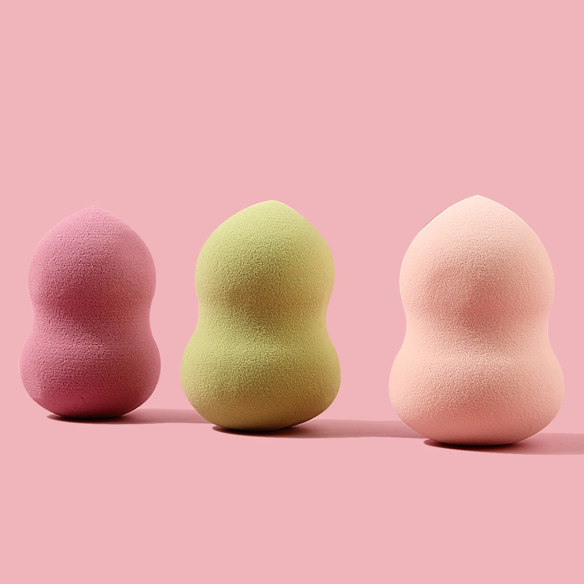 3 個の高価値メイクスポンジひょうたん型スポンジ卵美容卵繊細なソフトパウダーなし美容ツールセット
