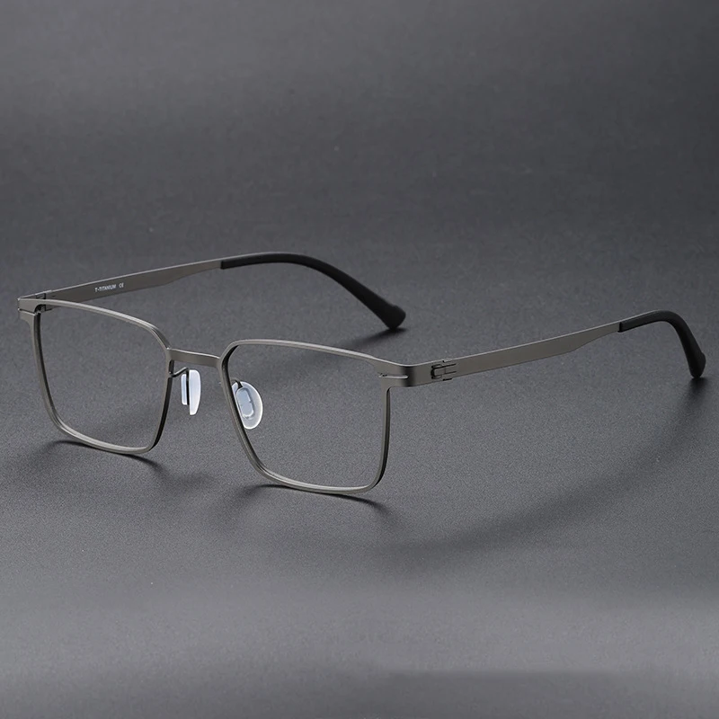 Business Square German Design No Screws Brand Eyeglasses Frame Men's Glasses Frame Spectacles Eyewear 80998