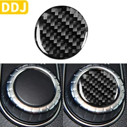 Autocollant de garniture de bouton éloigné, intérieur en fibre de carbone, limitation centrale, Mercedes-Benz CLA C117 2014-2018, GLA XACH2015-2019