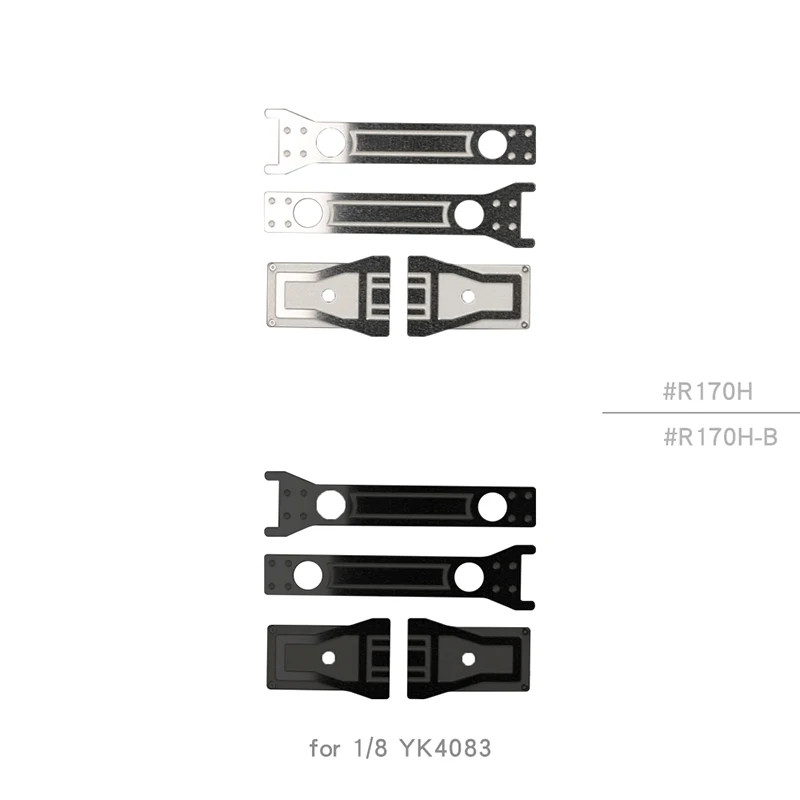 Simulation End Window Hinge Metal Modification Accessories for Car Shell for 1/8 RC Crawler Car Traxxas YK4083 Car Accessories