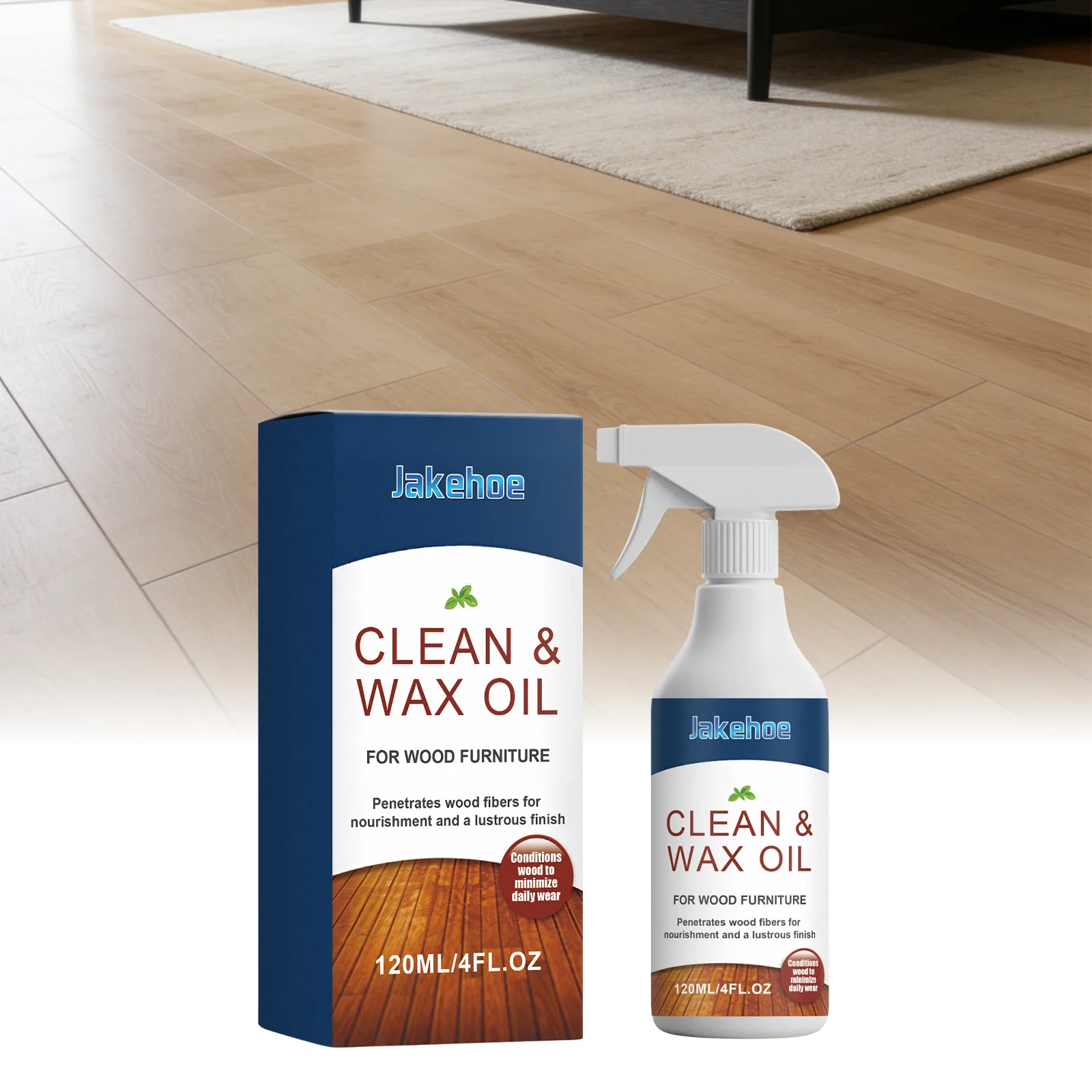 Homeowner Floor Polish Spray Fast-Drying for Tile Hardwood Deep Cleaning Brightening Anti Slip Home Office Maintenance 120ml
